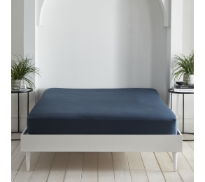 Cassia - Ink Blue Fitted Sheets