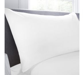 100% Cotton 400TC Pair of Housewife Pillowcases - White