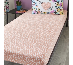 Be Wild - Coral Fitted Sheet