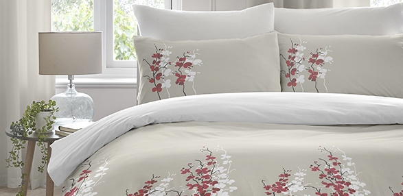 Oriental Flower - Red Bedding