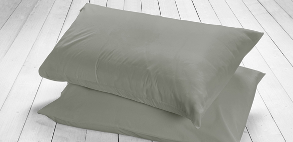 Racing Green - Slate Grey - Pair of Pillowcases