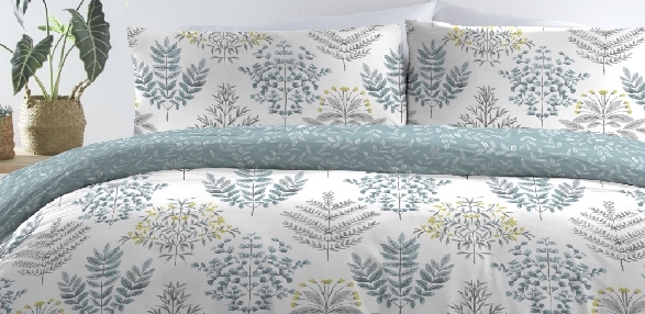 Quilted Green & Blue Floral Bedspread Set – Adley & Company