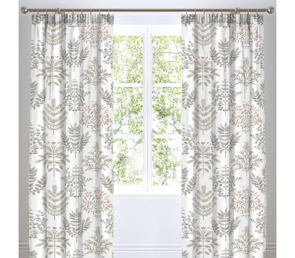 Emily - Natural Pencil Pleat Curtains