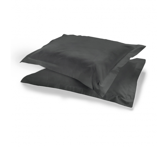 100% Cotton Pair of Oxford Pillowcases - Charcoal