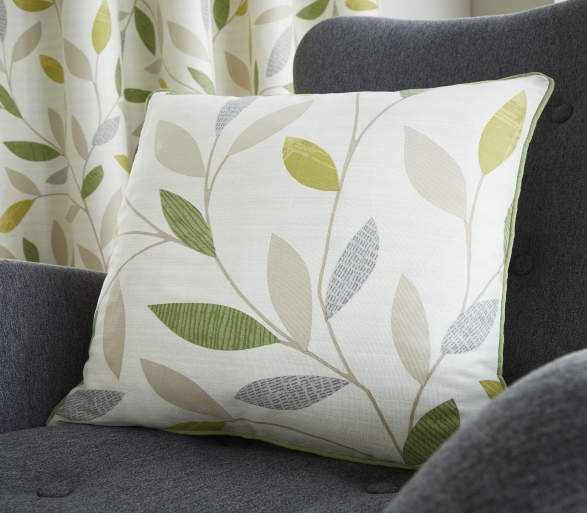 Beechwood Green Filled Cushion