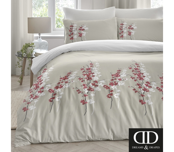 Oriental Flower - Red Bedding