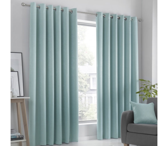 Strata - Duck Egg Dimout Curtains