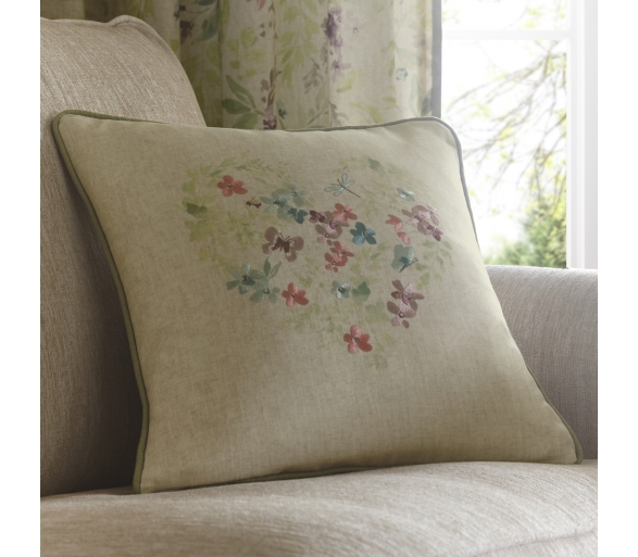 Staveley - Green Filled Cushion